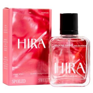 HIRA Spoiled Sweet Perfume for Women | Perfume for Women Long Lasting Smell | Best Women Perfume with Pear, Hazelnut & Vanilla Notes | Sweet & Fruity Everyday Fragrance | 50ml Eau De Parfum for Women